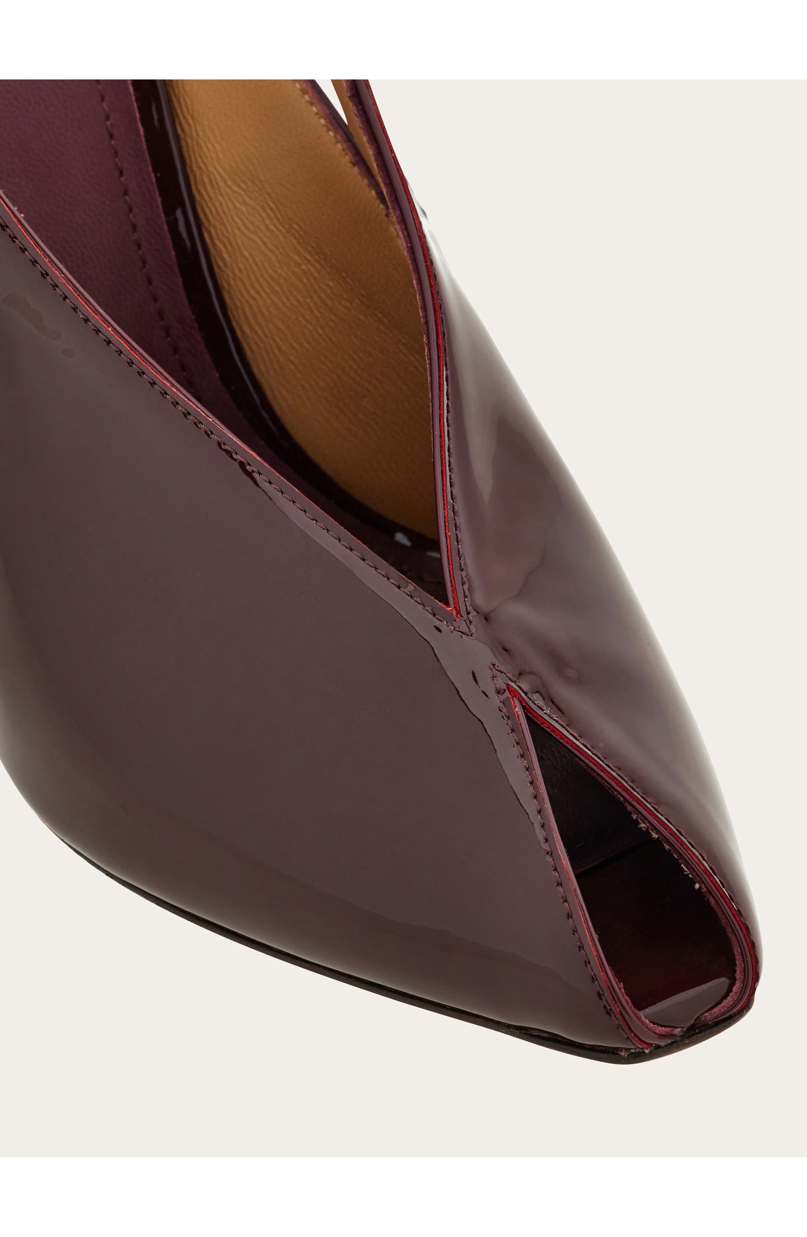 FERRAGAMO Arcadia Ankle Strap Wedge Pump, Alternate, color, Plum Biscotto Plum