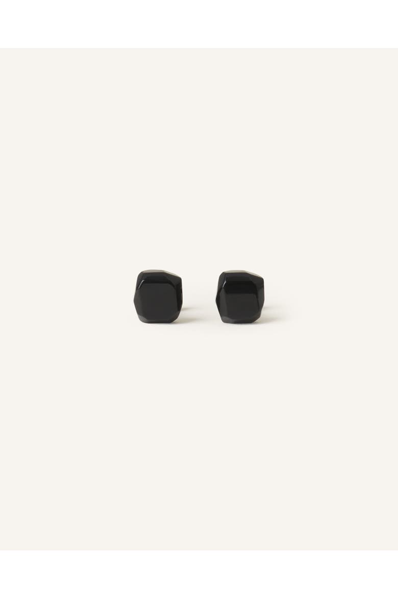 Rocks Cufflinks, Main, color, Black