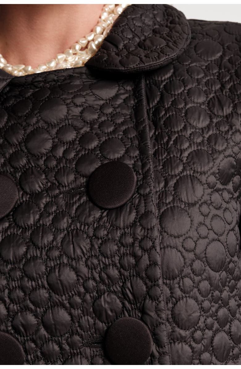 Frances Valentine Ginger Jacket Bubbly Quilt Poly, Alternate, color, Black