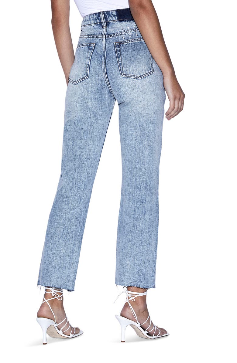 Ksubi Nine O Lifetime Panels Split Hem Jeans, Alternate, color, 