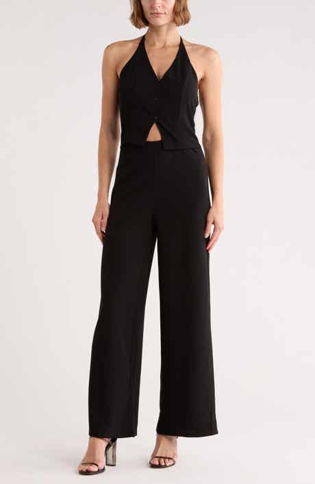 Halter Neck Vest Jumpsuit