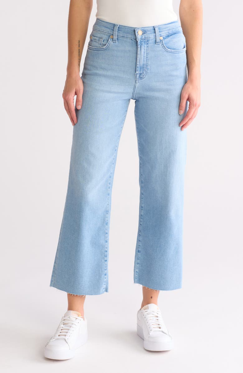 7 For All Mankind Alexa Raw Hem Ankle Crop Jeans, Main, color, 