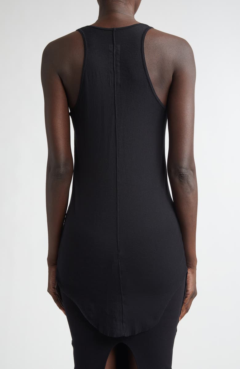 Rick Owens Basic Rib Cotton Tank, Alternate, color, Black
