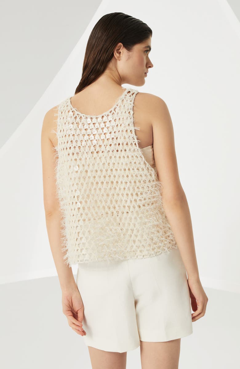 Brunello Cucinelli Dazzling Embroidery top, Alternate, color, 