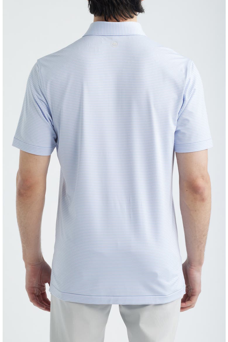 Sumner Stripe Performance Jersey Polo, Alternate, color, LAKESIDE