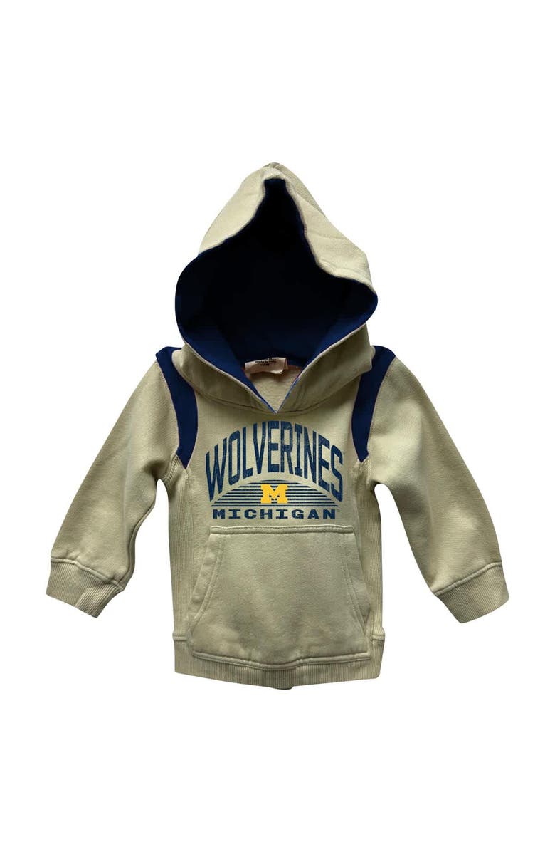 Wes & Willy Infant Wes & Willy Michigan Wolverines Colorblock Pullover Hoodie and Sweatpants Set, Alternate, color, Navy