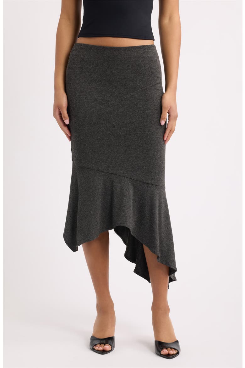 Amuleto Asymmetric Midi Skirt, Main, color, STORM