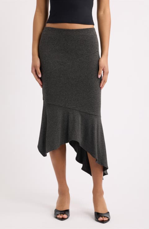 Amuleto Asymmetric Midi Skirt