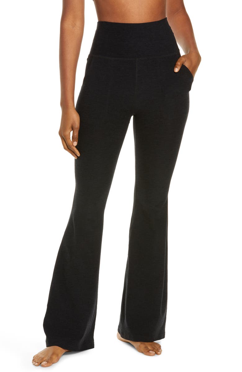 Beyond Yoga Space Dye High Waist All Day Flare Leggings, Main, color, 