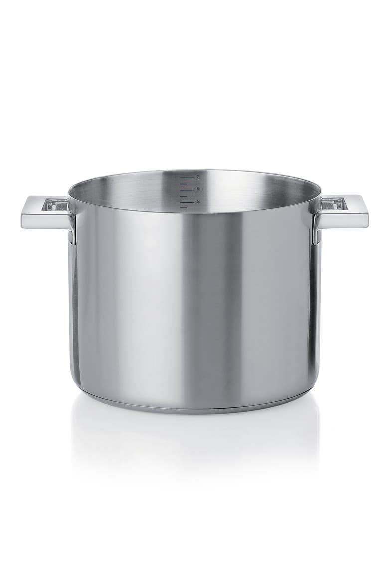 STILE 9.5-Inch Two-Handle Pot, Main, color, STAINLESS STEEL