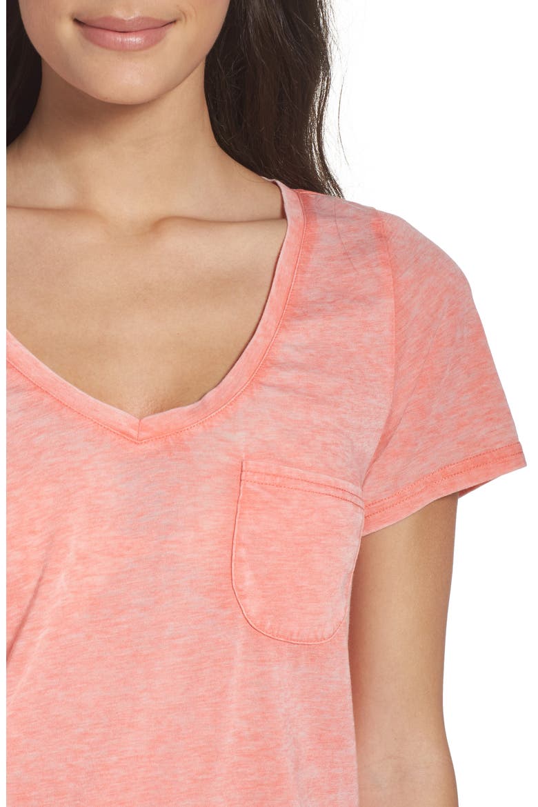 Gotta Have It V-Neck Tee, Alternate, color, CORAL PEACH