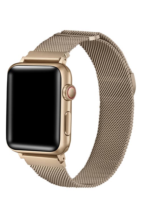 The Posh Tech Stainless Steel Apple Watch® Bracelet Watch Band In Gold