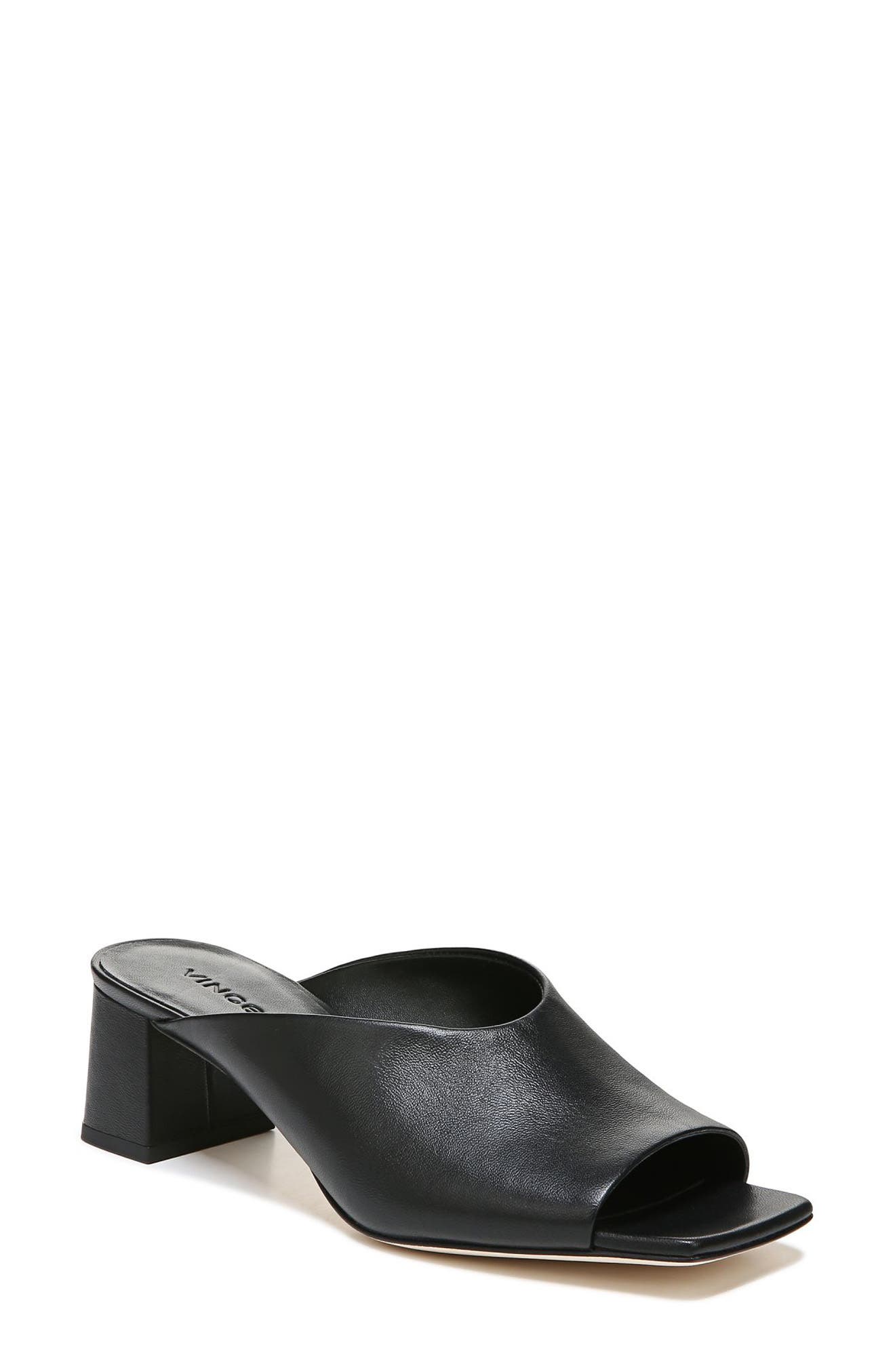 Vince Elizabeth Block Heel Mule Sandal, Main, color, 