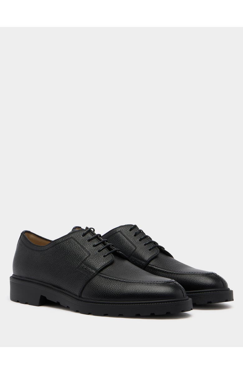 Bally Eduard Derby in Grained Leather, Alternate, color, Black