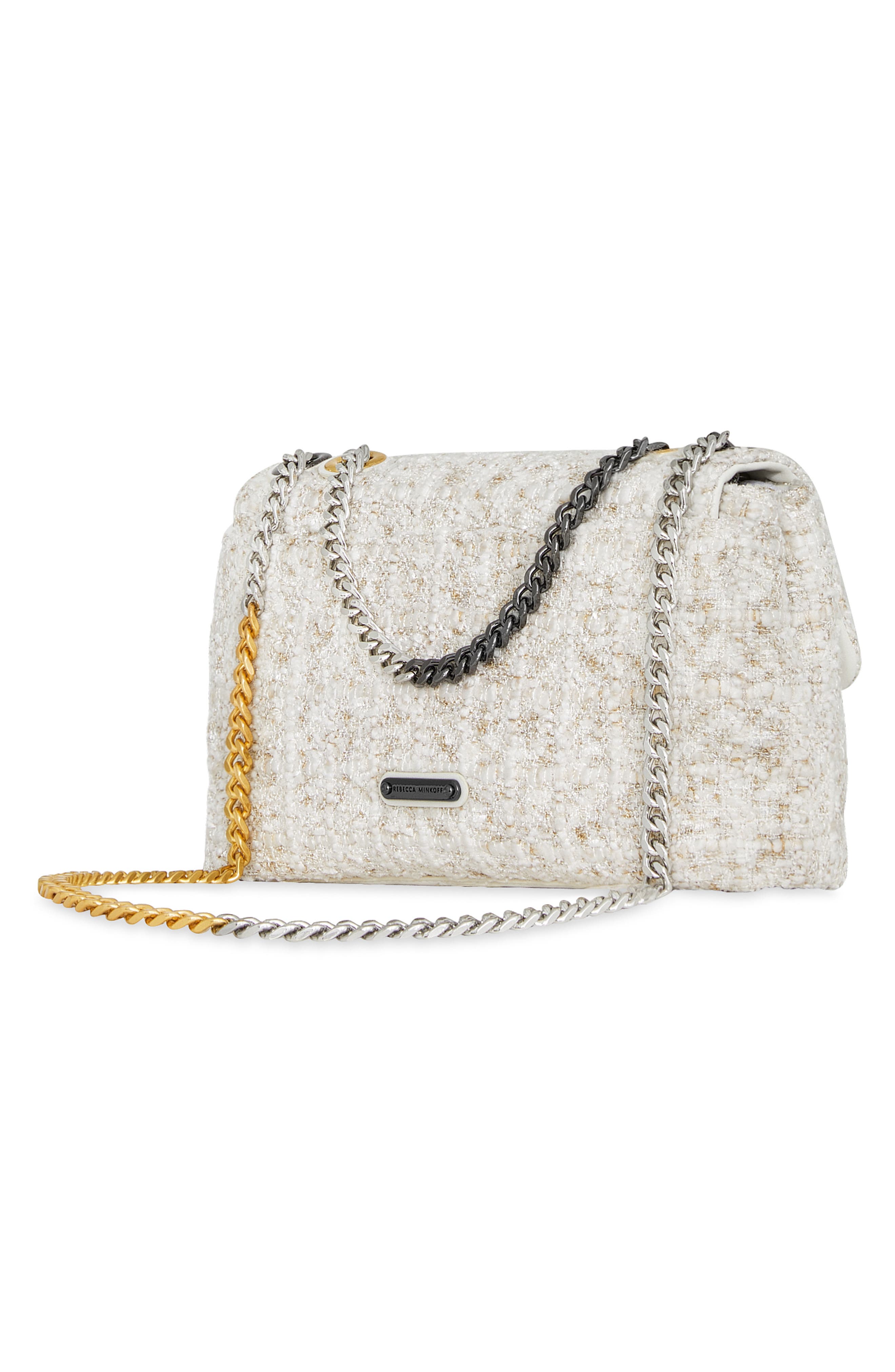 Rebecca Minkoff Medium Edie Bouclé Convertible Crossbody Bag, Alternate, color, 