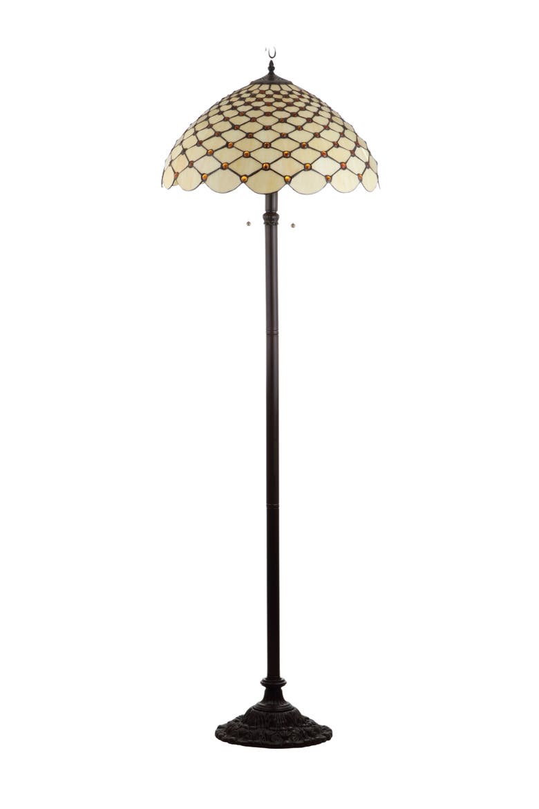 Lee Tiffany-Style 62" LED Floor Lamp, Bronze, Alternate, color, Bronze