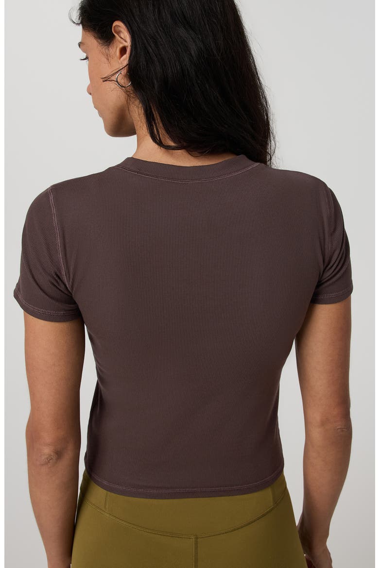 Pose Fitted Tee, Alternate, color, FRENCH ROAST