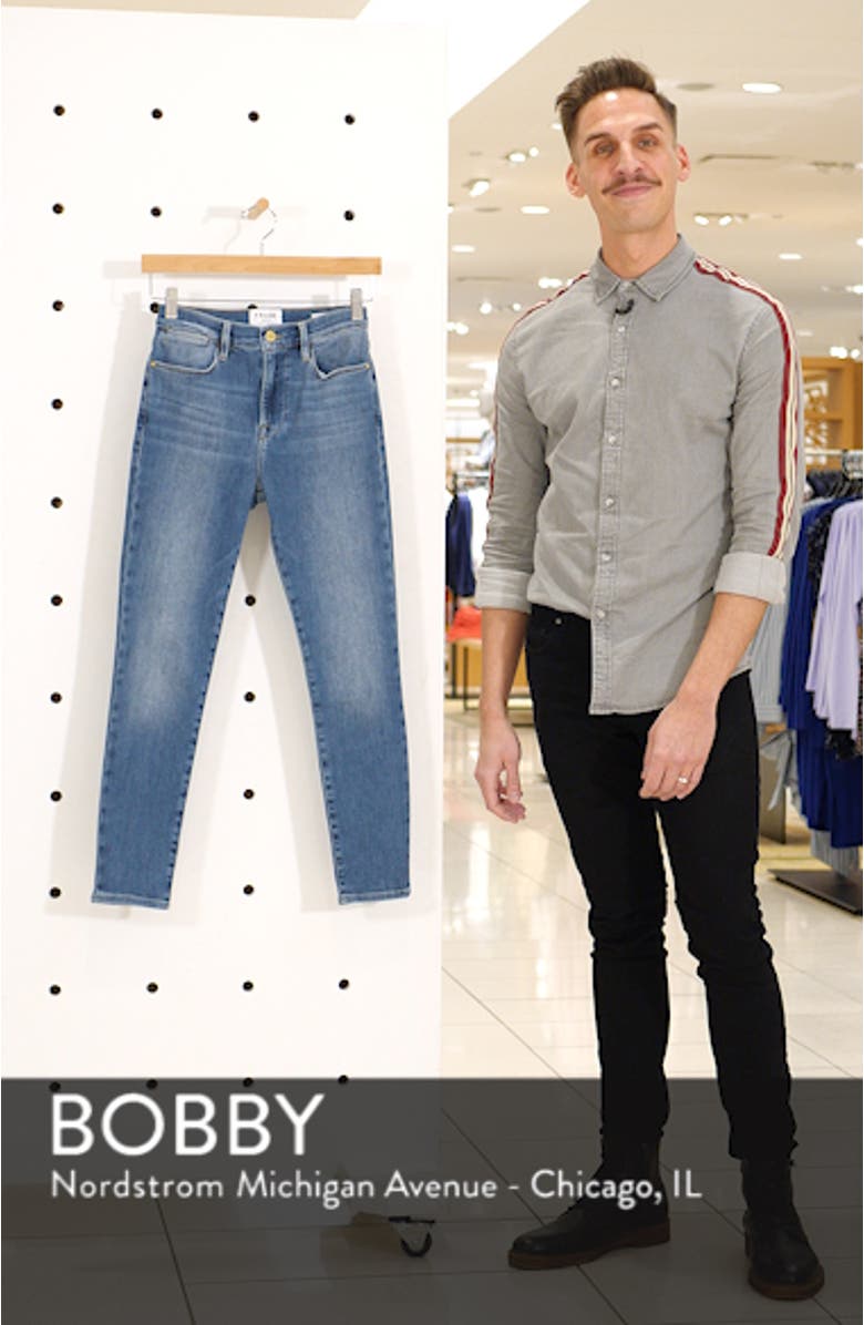 Le High Waist Crop Skinny Jeans, sales video thumbnail