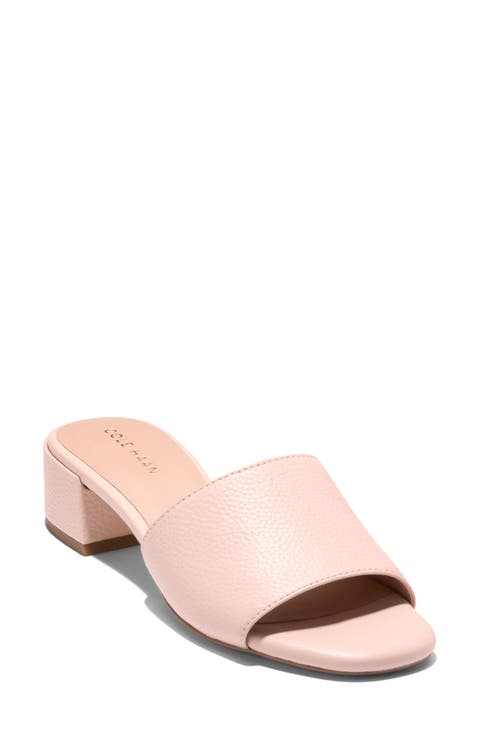 Calli Single Band Block Heel Slide Sandal (Women)
