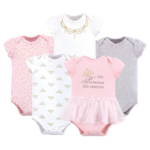 Little Treasure Babies' 5pk Bodysuits In Pink