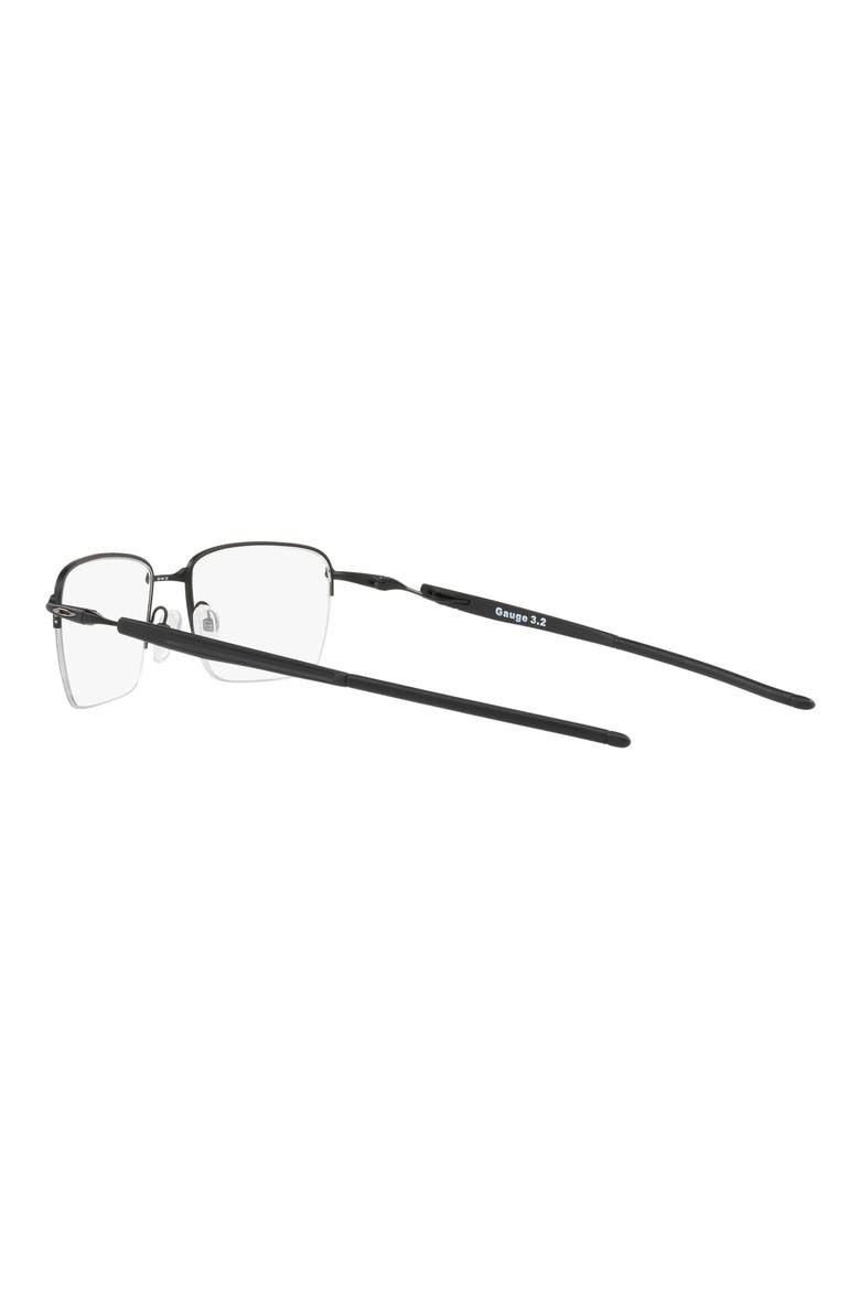 Gauge 3.2 Blade 54mm Semi Rimless Rectangular Optical Glasses, Alternate, color, MATTE BLACK