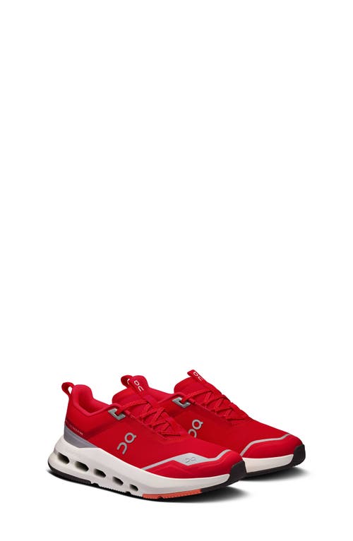 On Kids' Cloudnova Youth Sneaker In Red