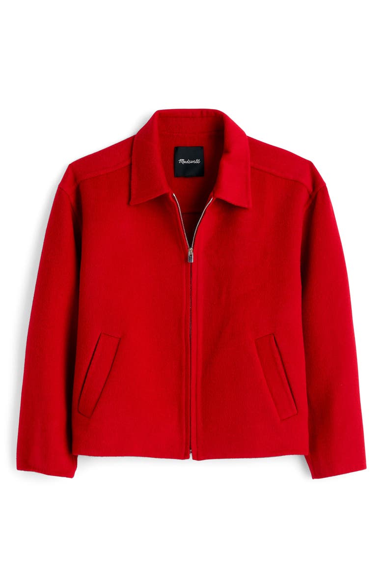 Madewell Double Face Round Sleeve Jacket, Alternate, color,
