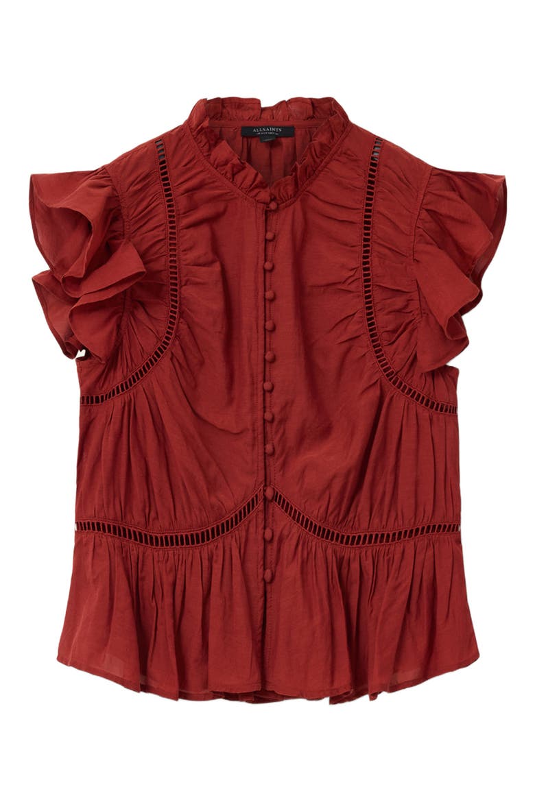 Lima Ruffle Top, Alternate, color, PAPRIKA RED