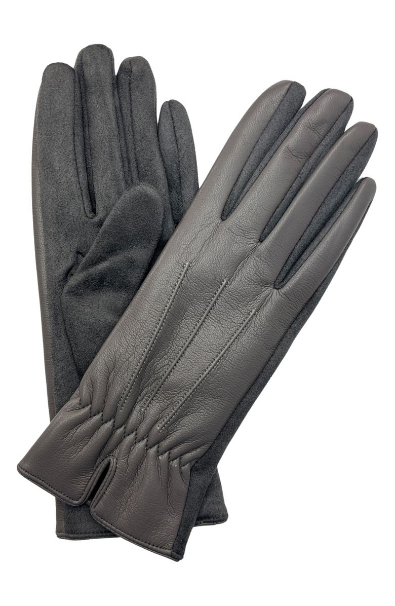 MARCUS ADLER Faux Leather Gloves, Main, color, Grey