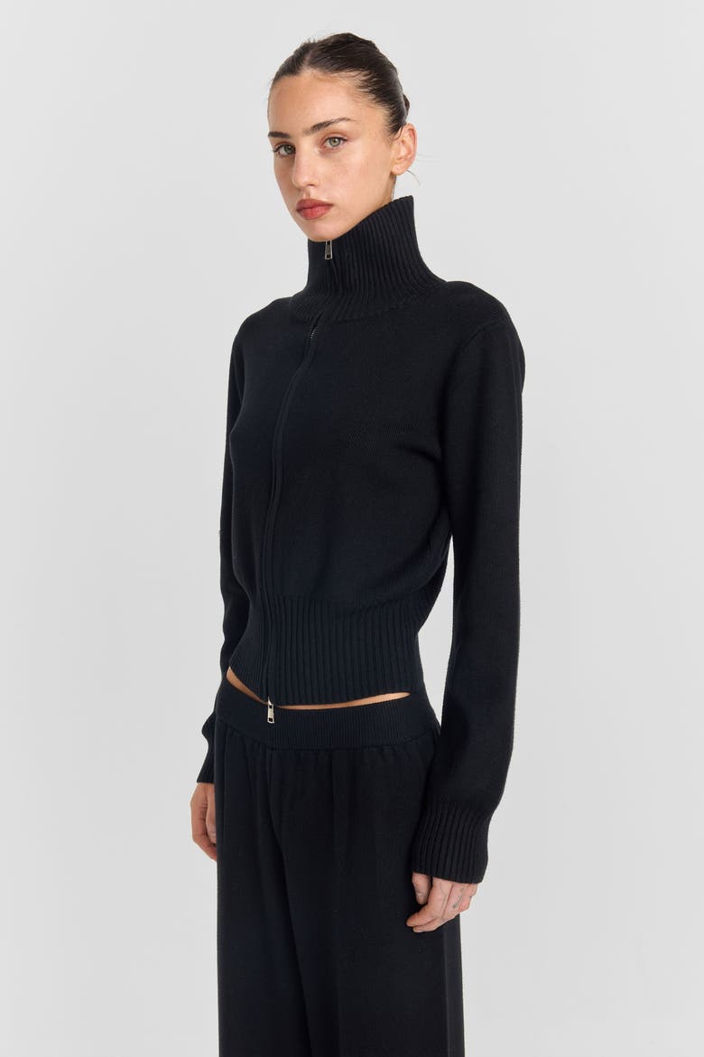 Clarisse Knit Jacket, Alternate, color, Black