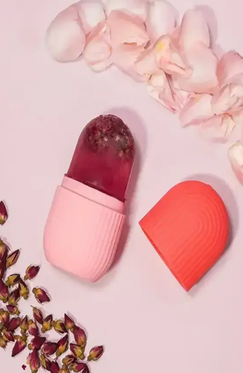 Lovery 3-Pack Reusable Face Ice Roller - Silicone Beauty Cube Mold, Alternate, color, Pink