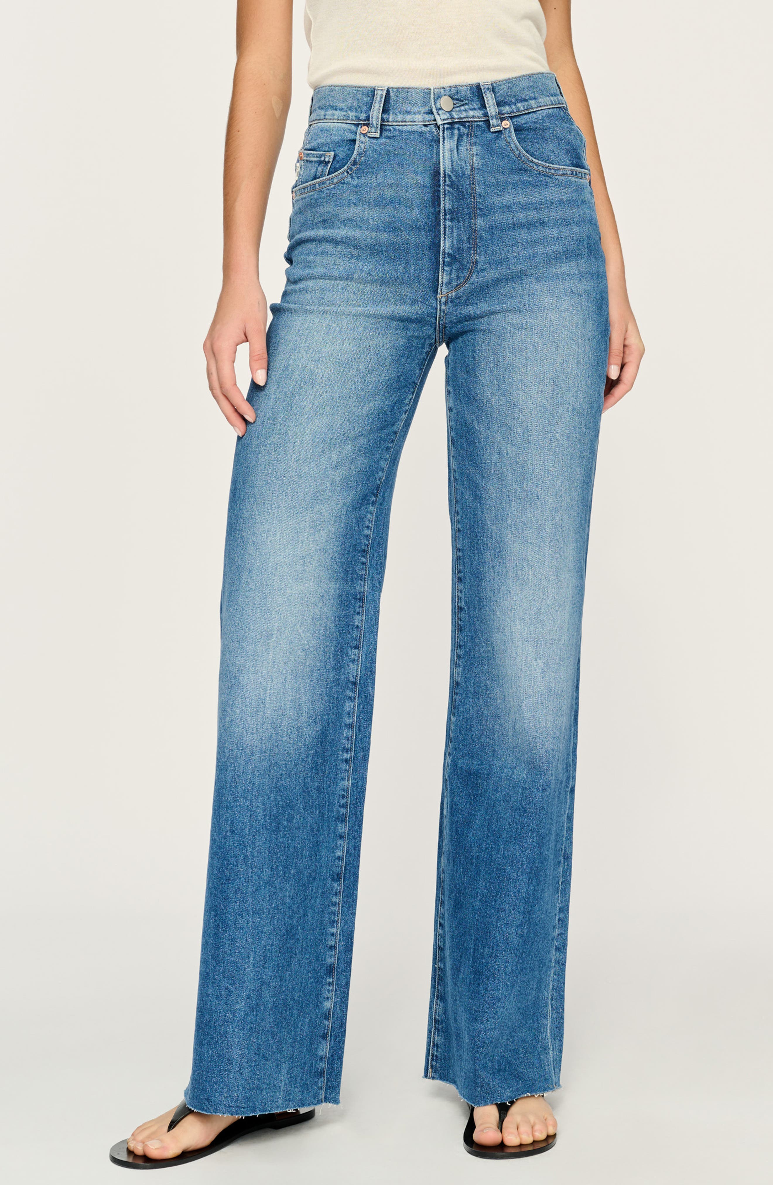 DL1961 Hepburn High Waist Wide Leg Jeans