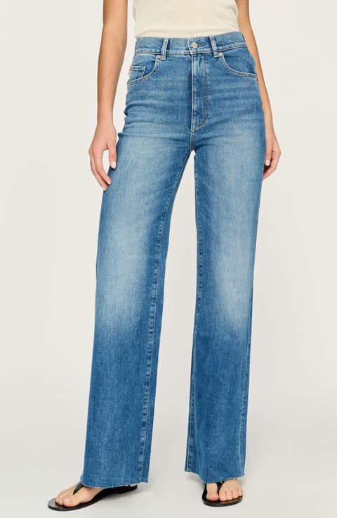 Hepburn High Waist Wide Leg Jeans (Driggs)
