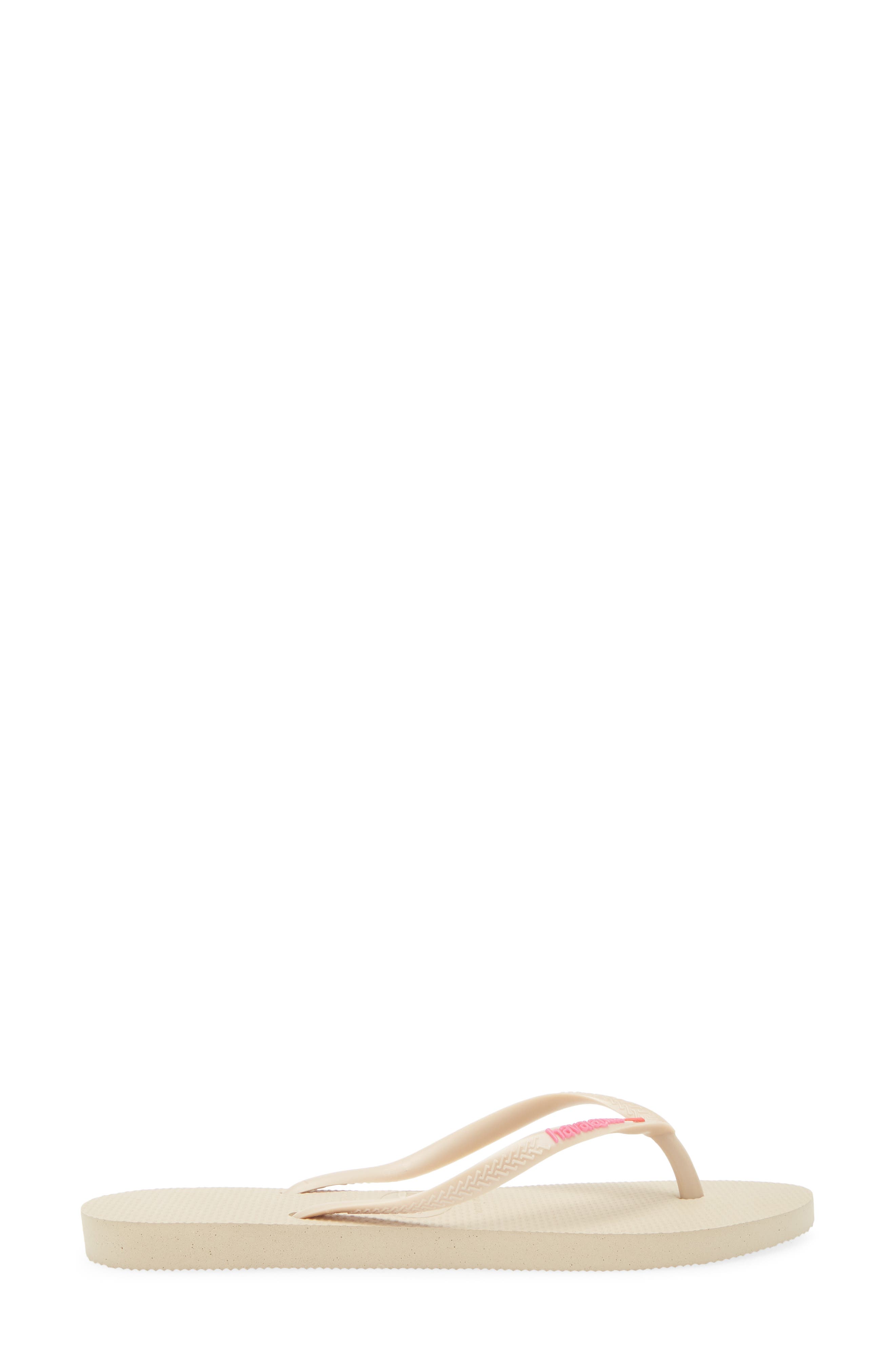 Havaianas Slim Kiss Flip Flop, Alternate, color, Sand Grey