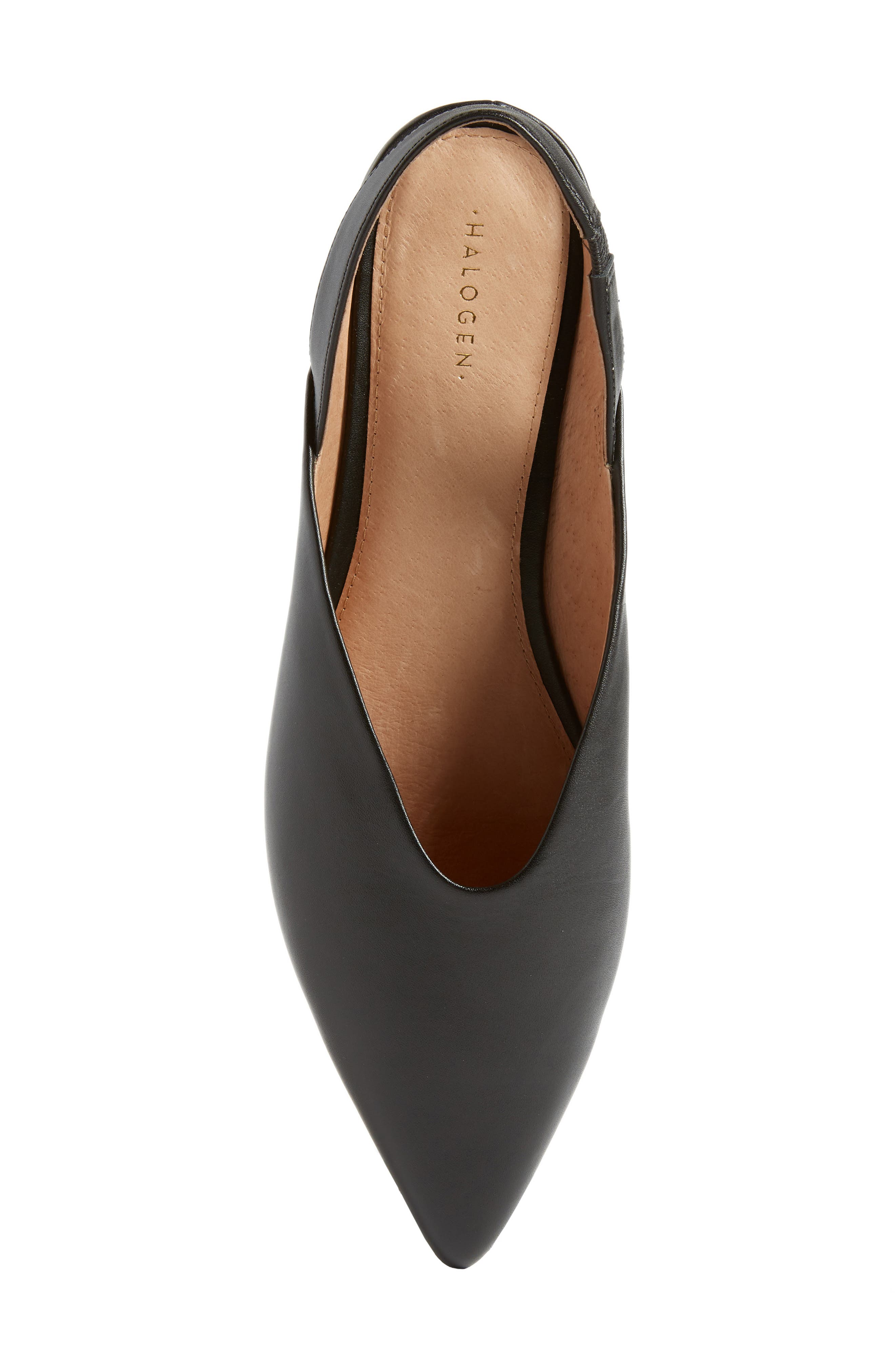 Sadie Slingback Flat, Alternate, color, BLACK LEATHER