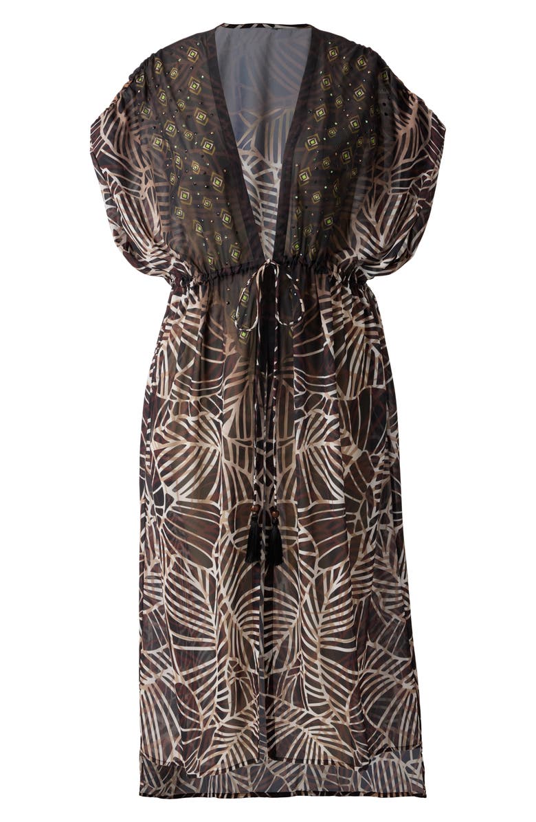 Miraclesuit<sup>®</sup> Lets Be Fronds Cover-Up, Alternate, color, Black/Multi