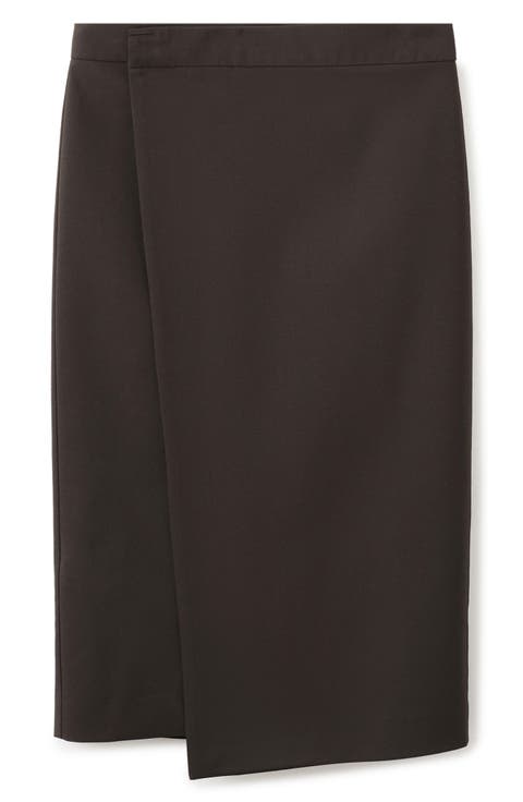 Wrap Pencil Skirt