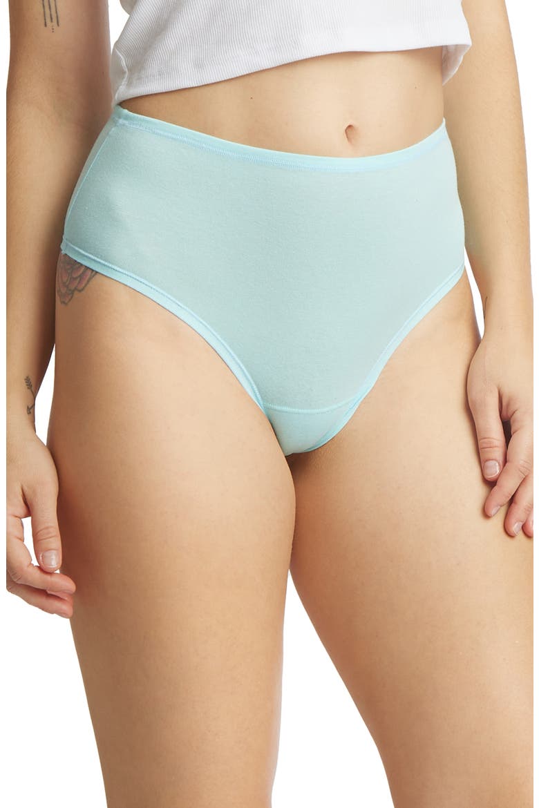 PlayStretch High Rise Thong, Alternate, color, SKY DIVE