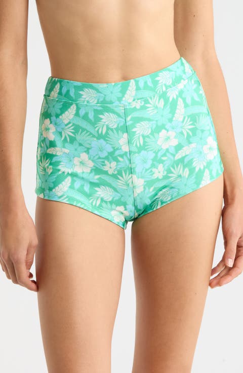 Retro Cheeky Swim Shorts