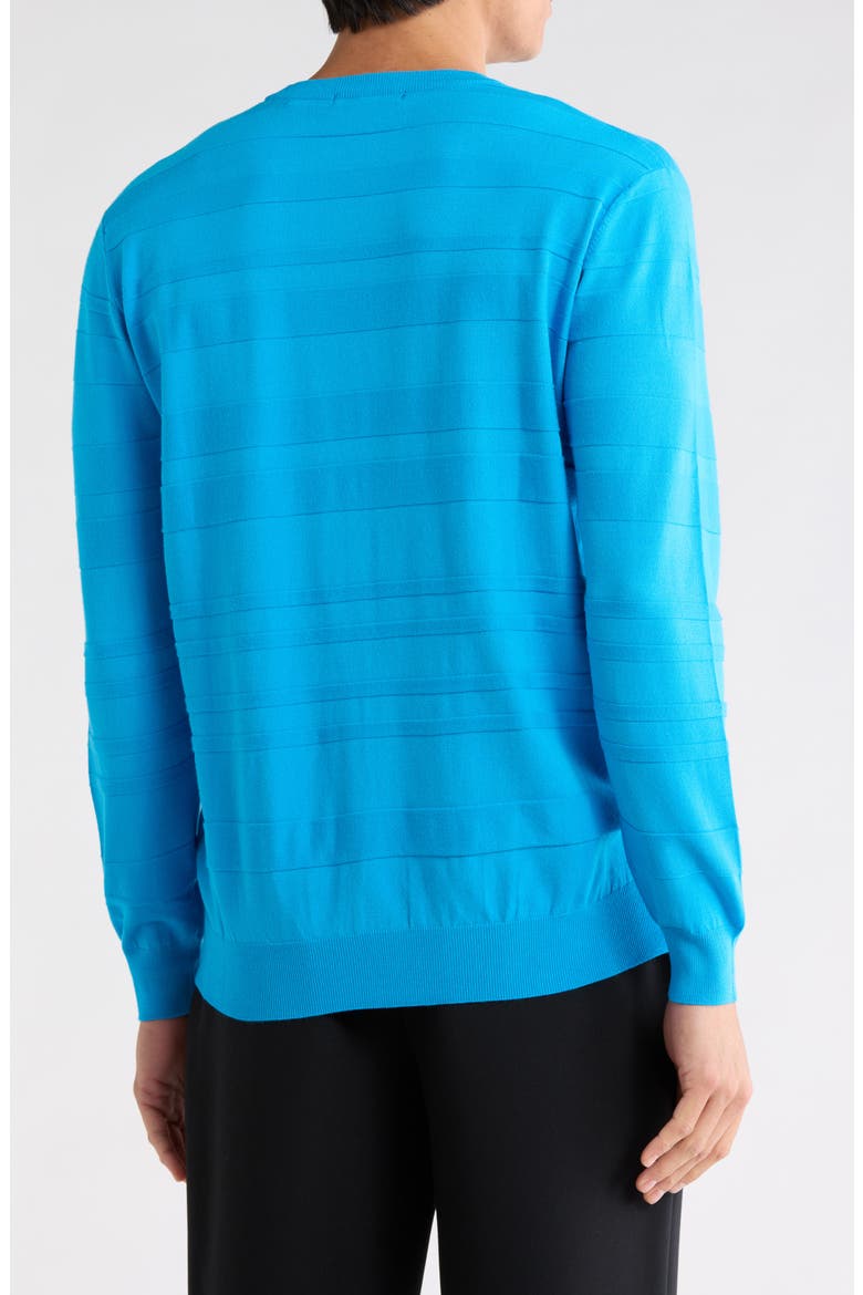 Stripe Sweater, Alternate, color, AQUA