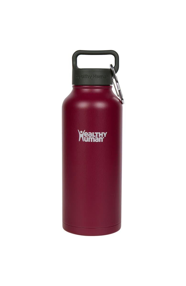 Healthy Human Stainless Steel Water Bottle Double Walled, Main, color, Red