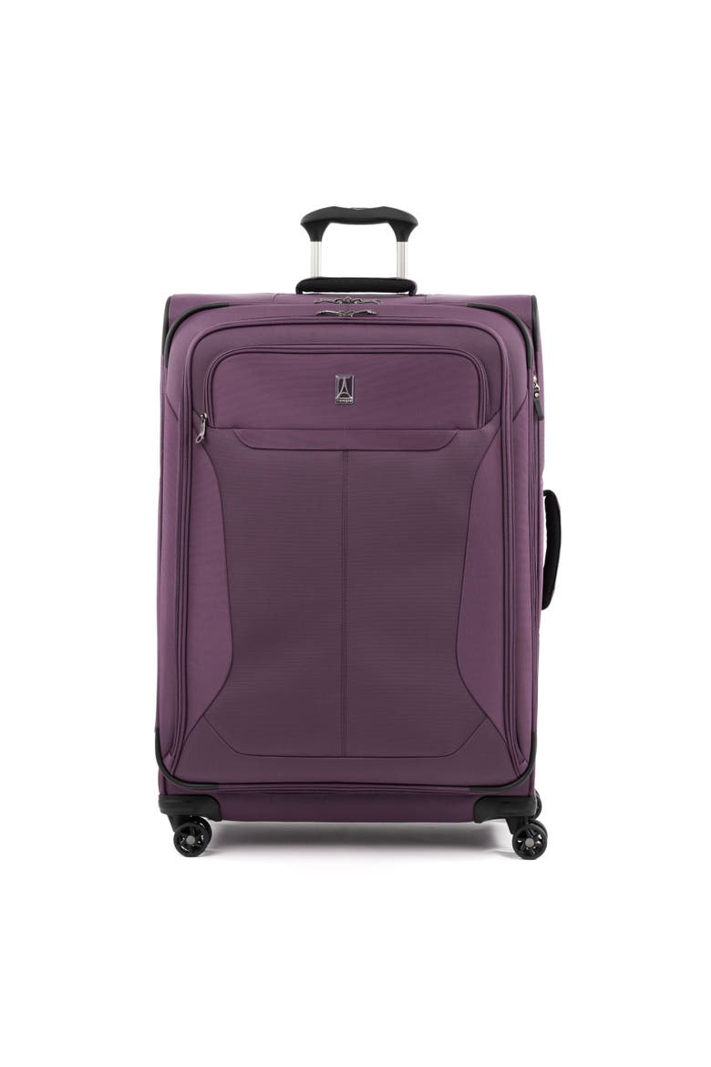 Tourlite Softside Expandable 29" Large Checked Spinner Luggage, Main, color, Deep Purple