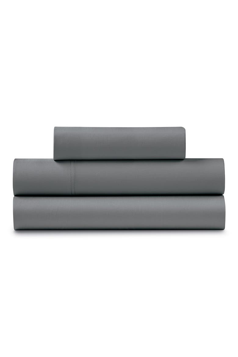 Ella Jayne 300 Thread Count Cotton 4-Piece Sheet Set, Main, color, CHARCOAL