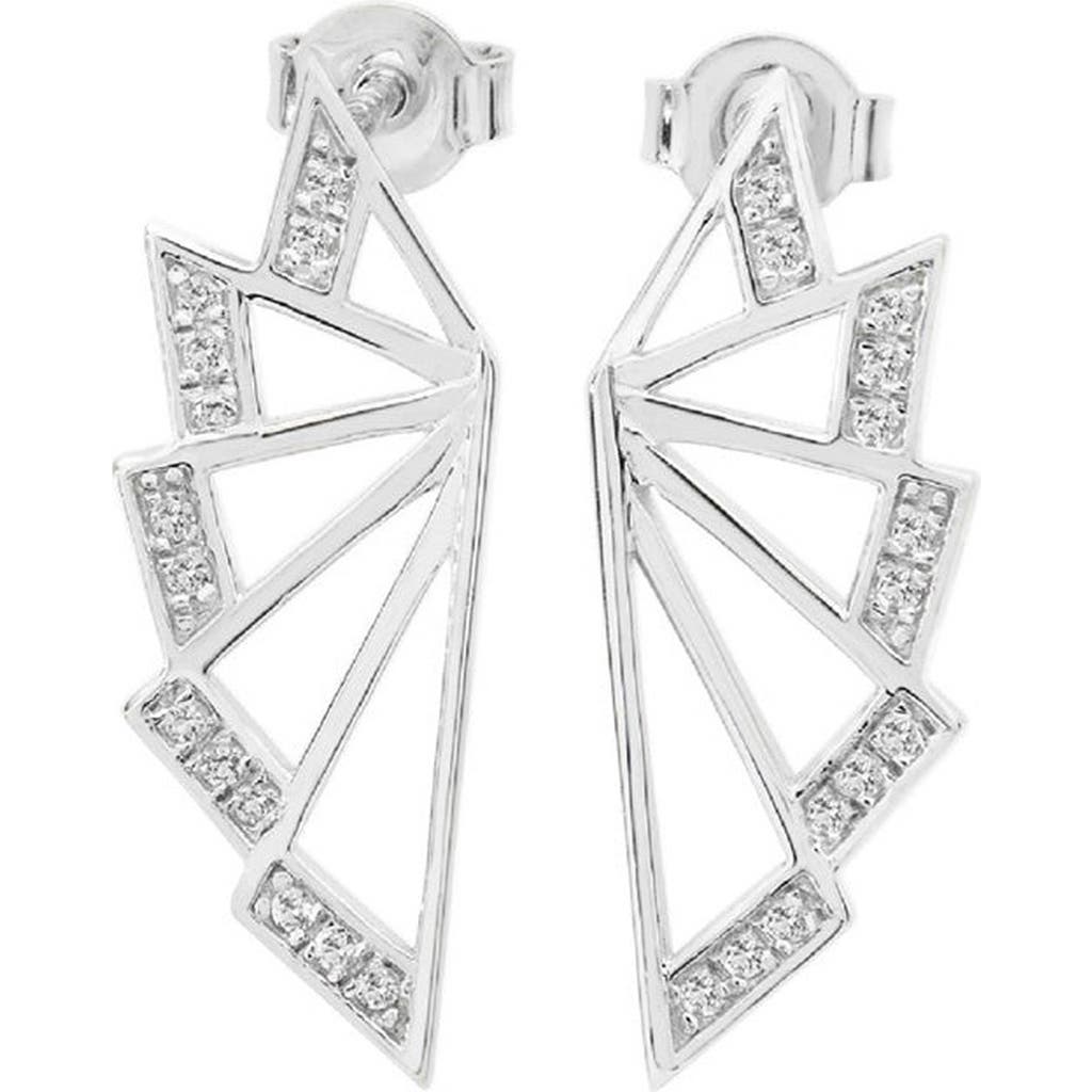 Lucy Quartermaine Angel Wing Studs in Sterling Silver  product