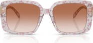 COACH 54mm Gradient Square Sunglasses