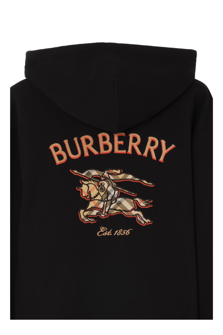 Knight Check Zip Hoodie, Alternate, color, Black