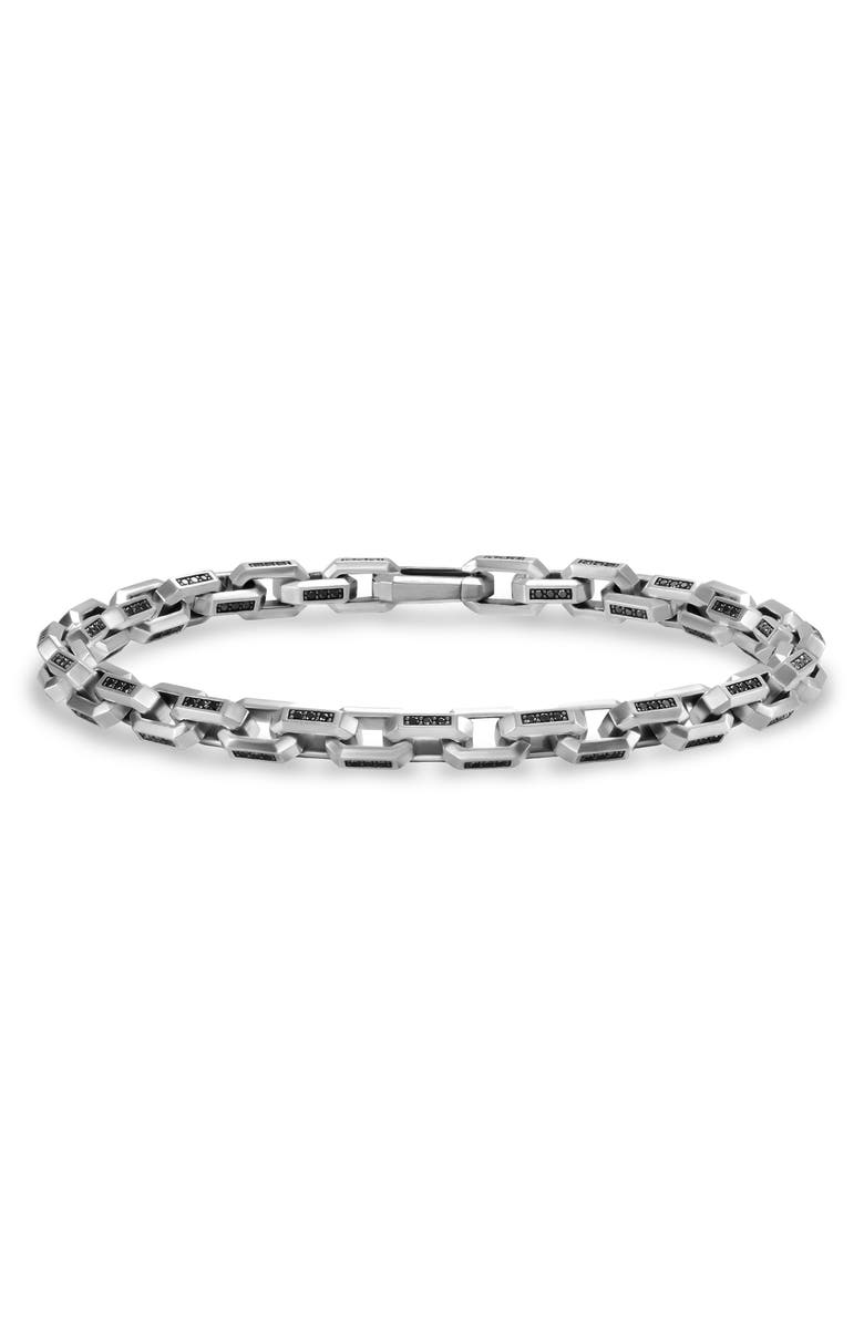 David Yurman Streamline Link Bracelet, Main, color, Black Diamond