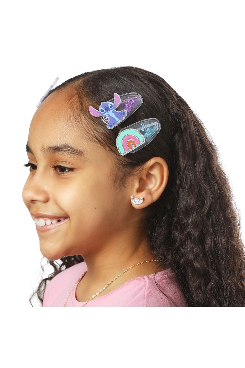 Hair Clip 6-Piece Set - Snap Back Shaker Hair Clips, Lilo and Stitch Accessories, Alternate, color, Multicolored