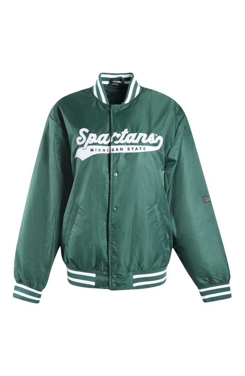 Hype and Vice Women's Hype and Vice Green Michigan State Spartans A-Game Varsity Full-Snap Jacket, Alternate, color, 
