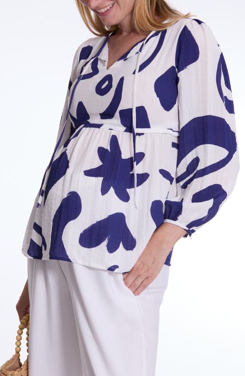 Cache Coeur Corfou Maternity And Nursing Blouse In Multi